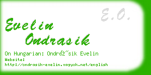 evelin ondrasik business card